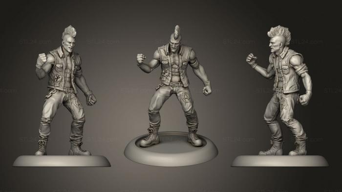 Figurines heroes, monsters and demons (Thug 34, STKM_3691) 3D models for cnc
